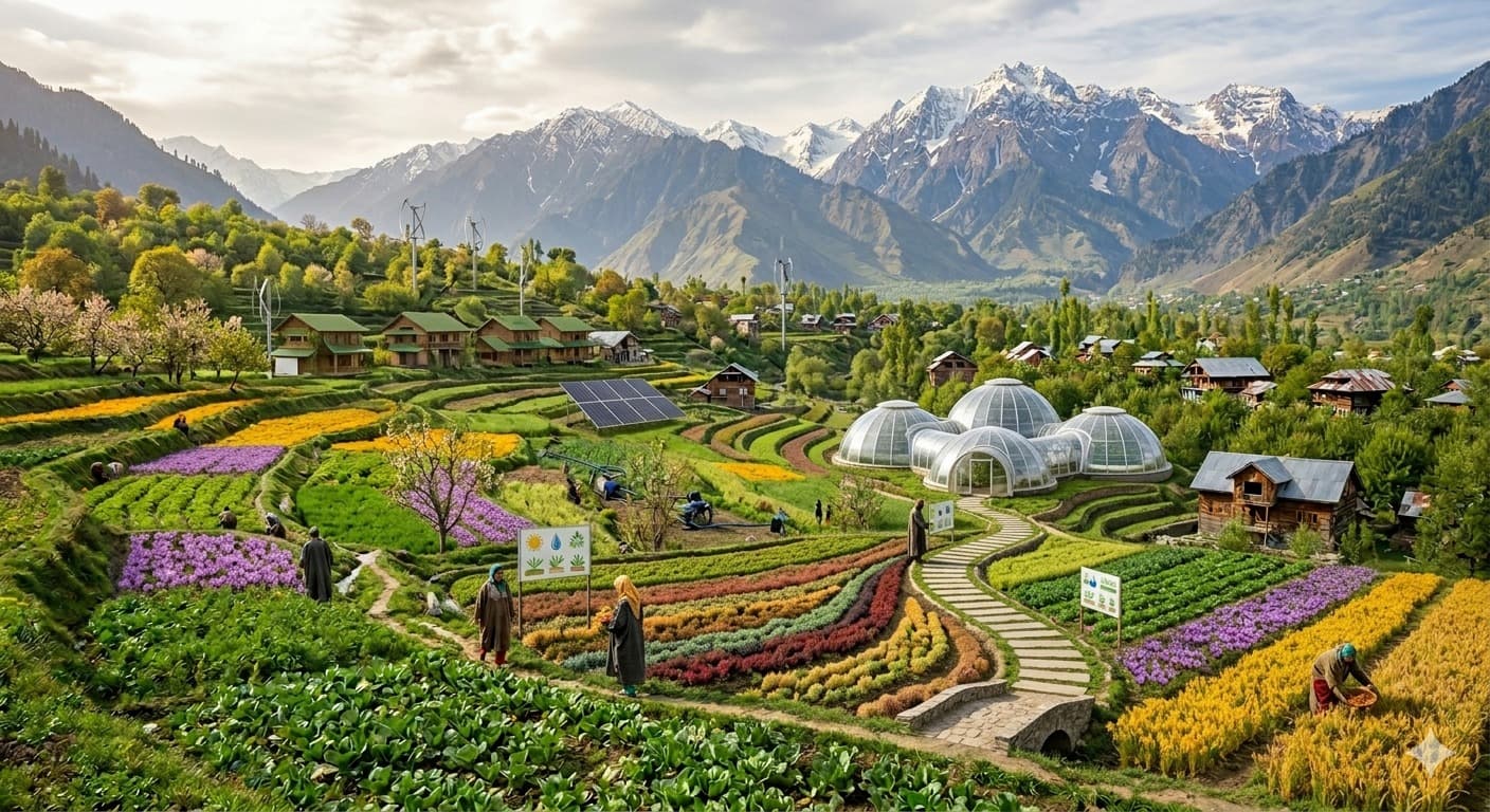Kashmir agricultural landscape